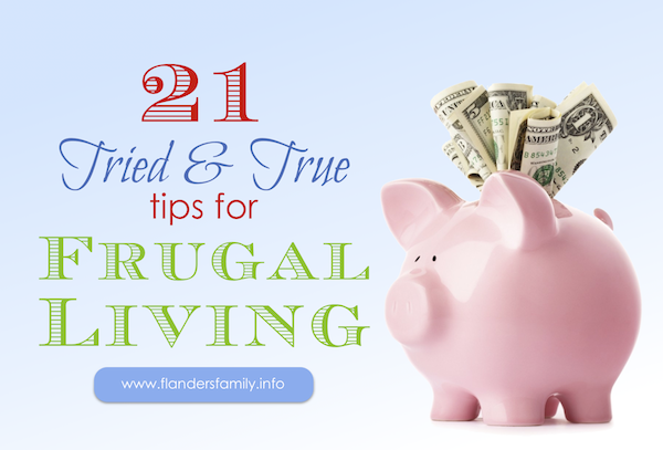 21 tips for frugal living