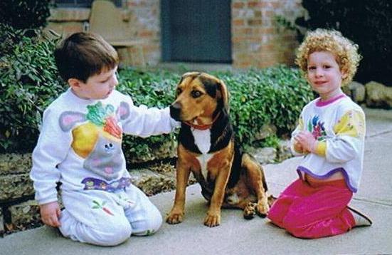 1991 Kids with Dog