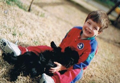 David with dog