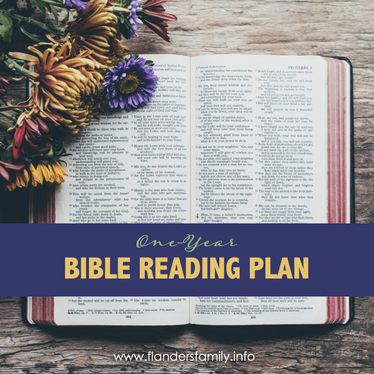 One-Year Bible Reading Plan