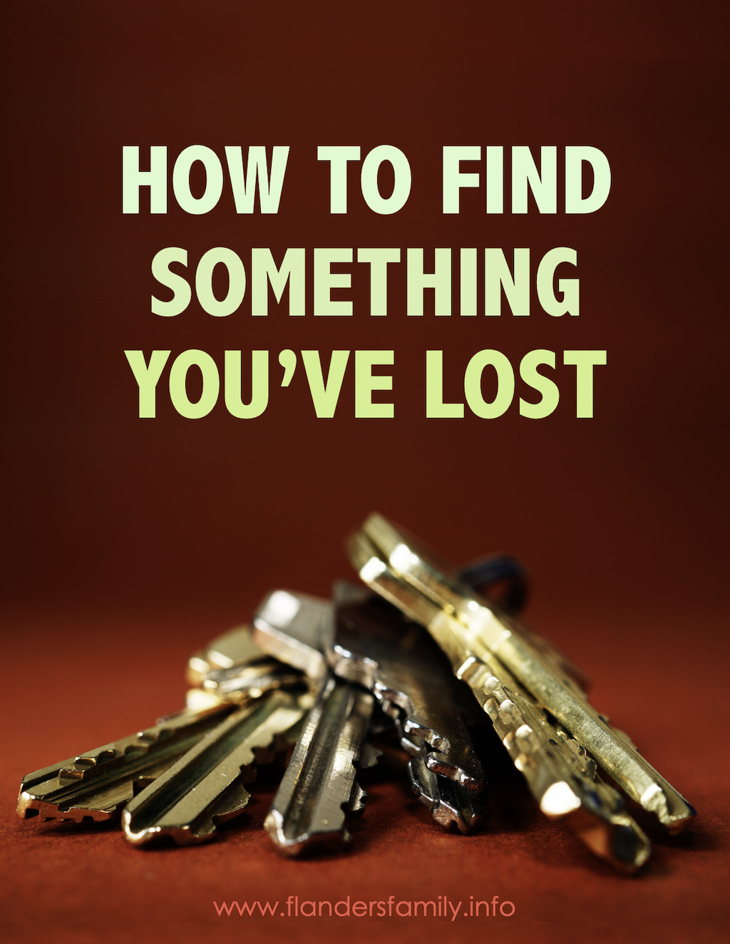 How to Find Something Lost 