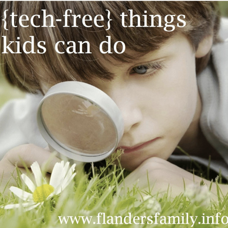 10 tech-free things kids can do