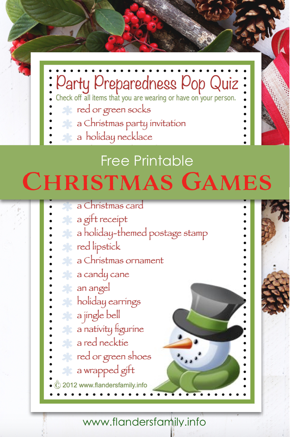christmas party quiz game