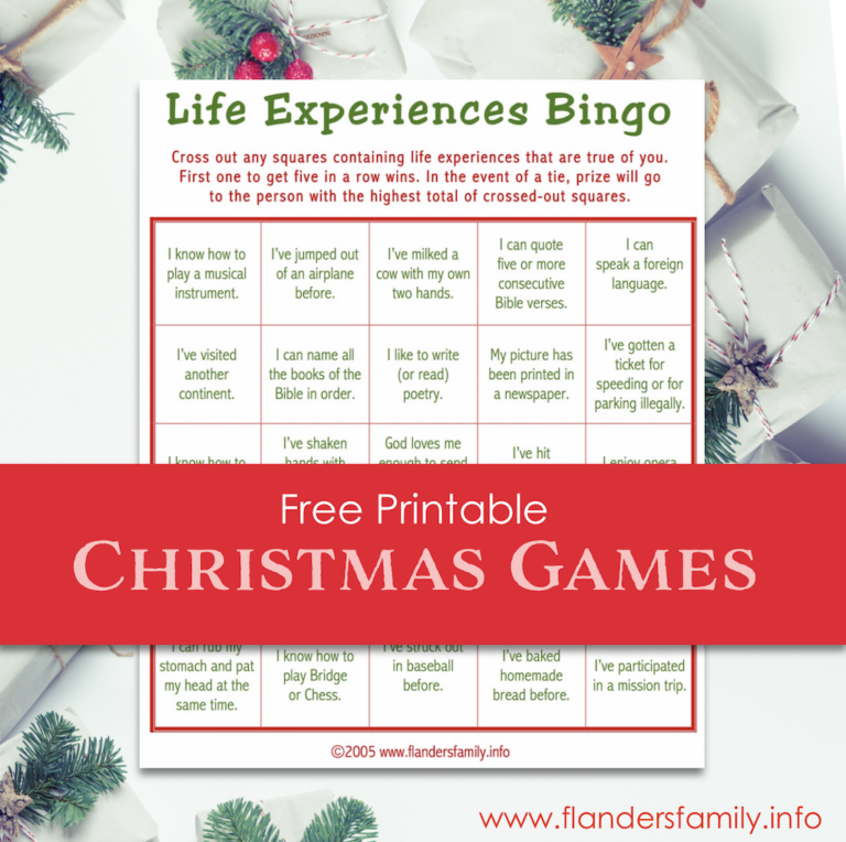 Christmas Ice Breaker BINGO (Free Printable)