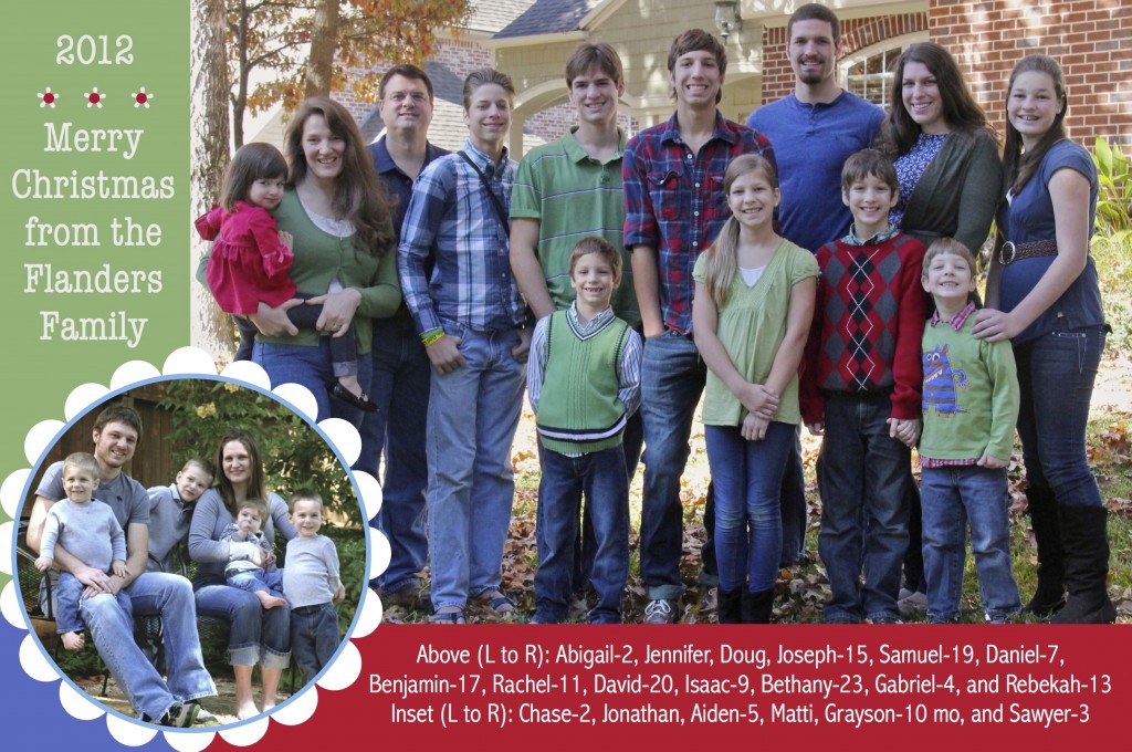 Flanders Family Christmas Card 2012