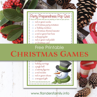 christmas games Archives - Flanders Family Homelife