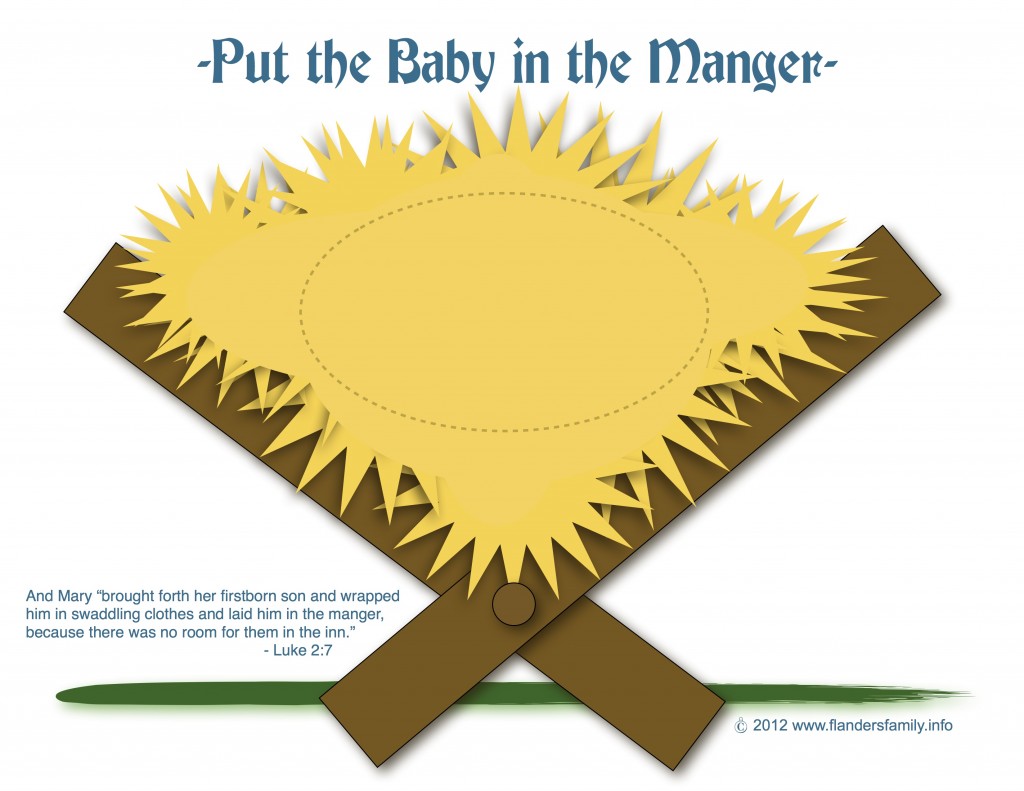 put the baby in the manger game