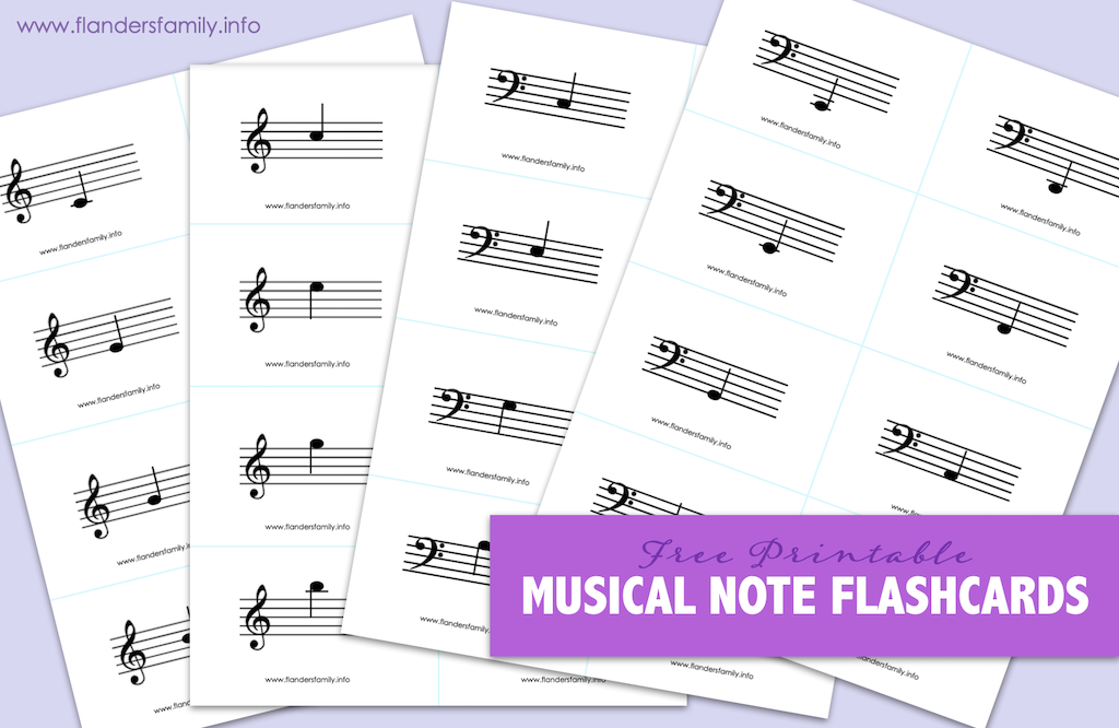 Musical Note Flashcards