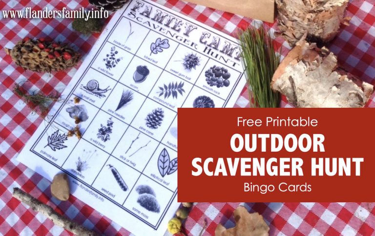 Family Camp Fun: Outdoor Scavenger Hunt