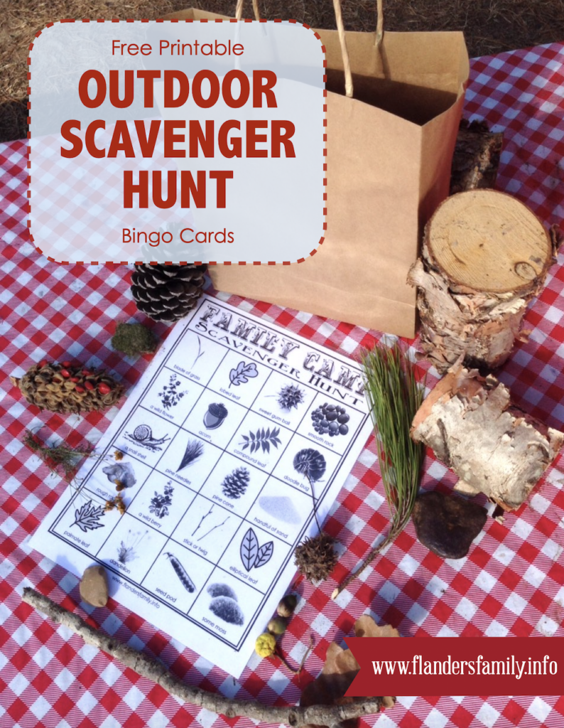 Family Camp Fun: Outdoor Scavenger Hunt - Flanders Family Home Life