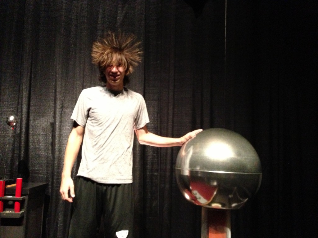 Ben with Tesla Coil