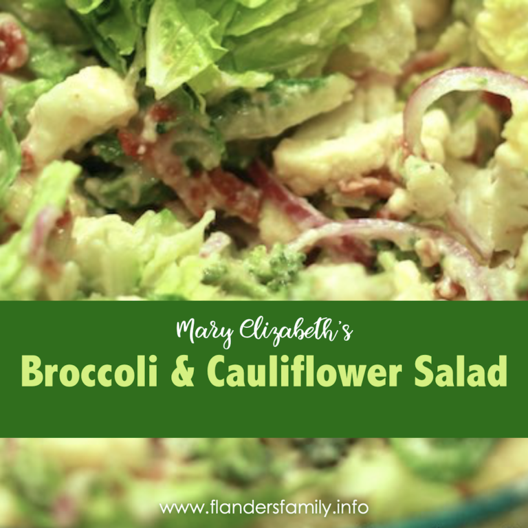 Broccoli and Cauliflower Salad