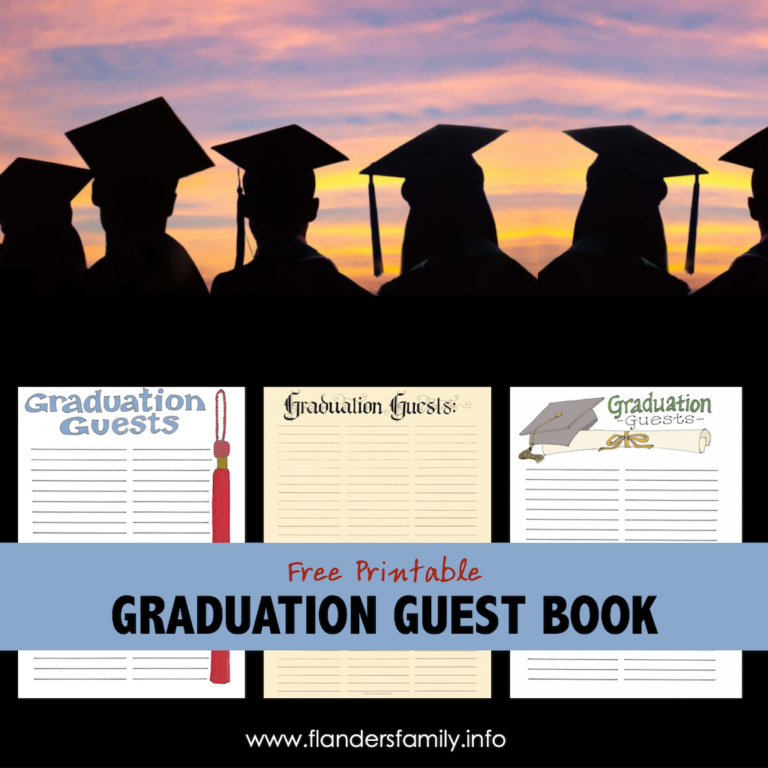 Graduation Guest Book Printables