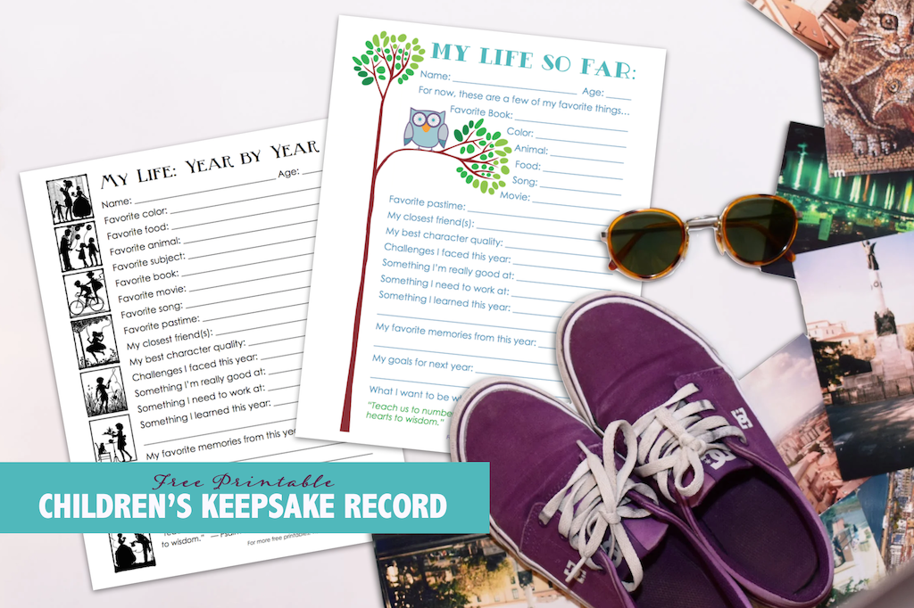 Children's Keepsake Record 