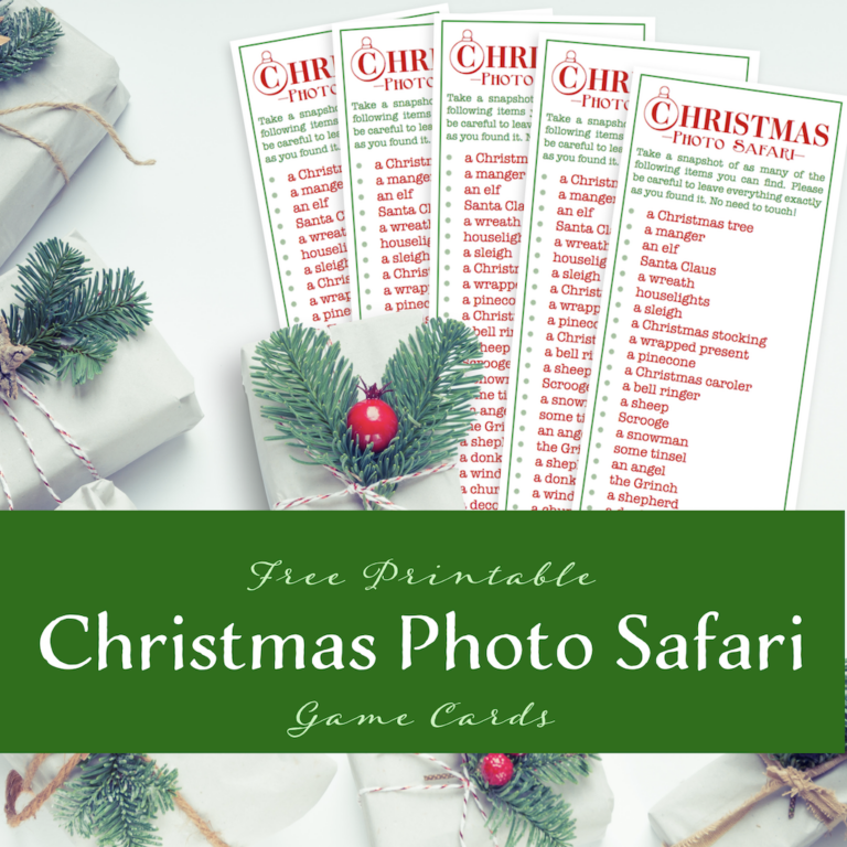 Christmas Photo Safari {free printable}