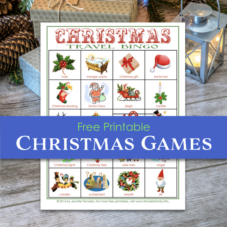 Christmas Travel Bingo Cards (Free Printable)