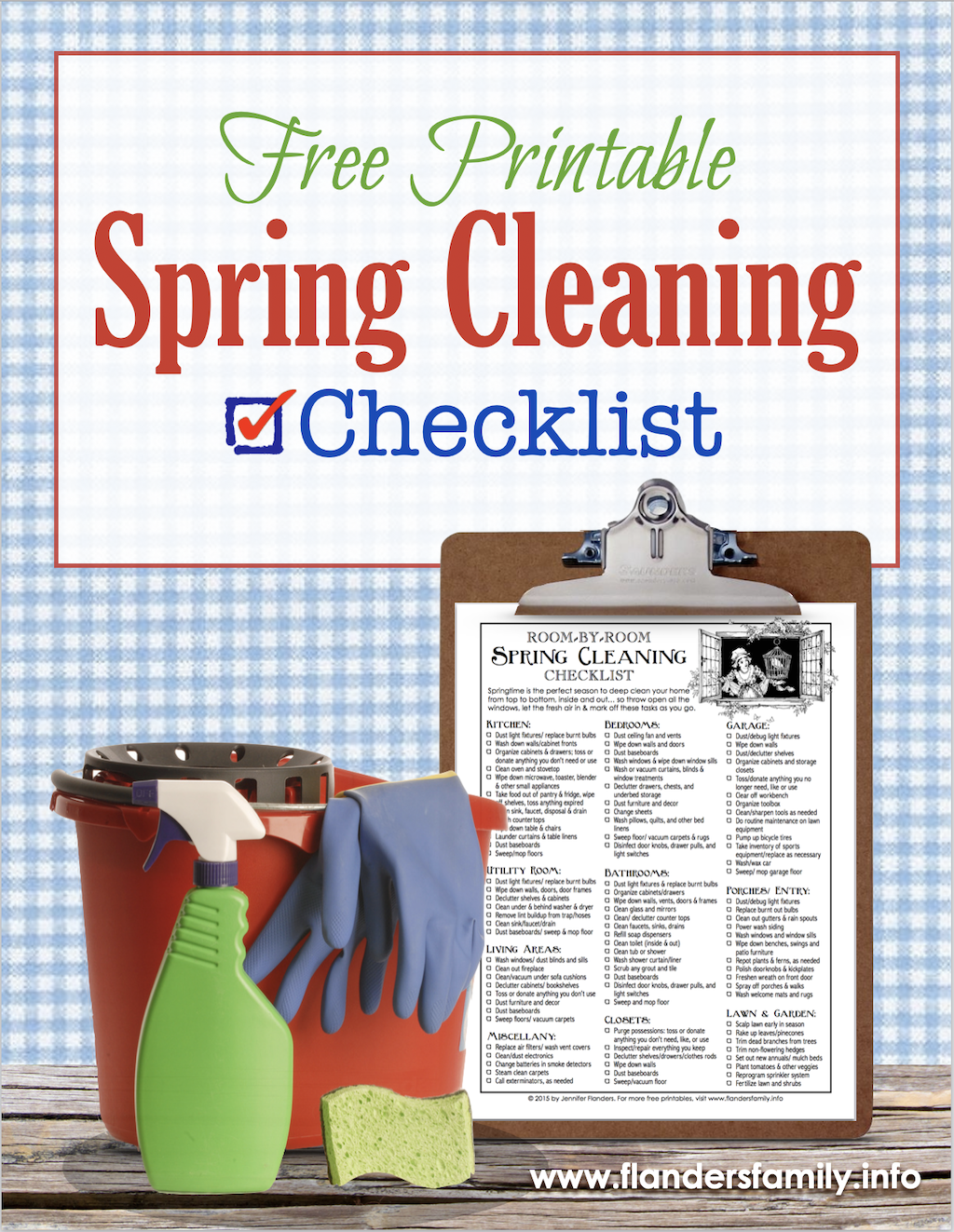 Free Printable Spring Cleaning Checklist 