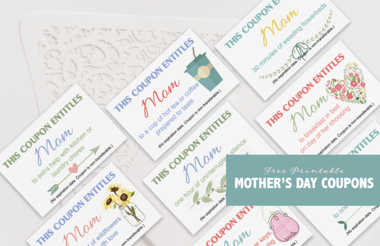 Mother’s Day Coupons (Free Printable)