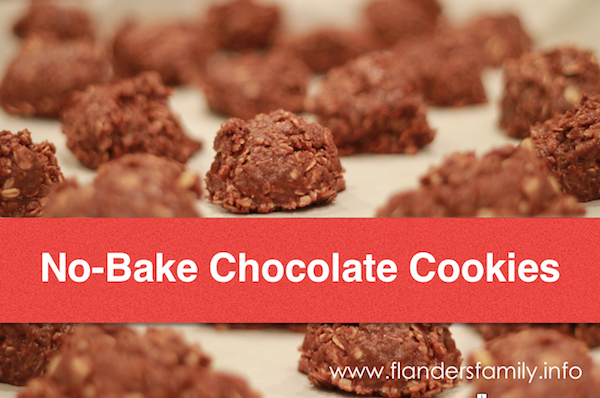 No Bake Chocolate Peanut-Butter Cookies