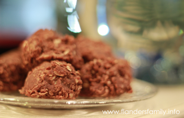 No Bake Chocolate Peanut-Butter Cookies