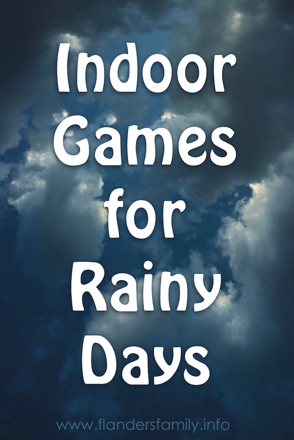 Classic indoor games for rainy weather