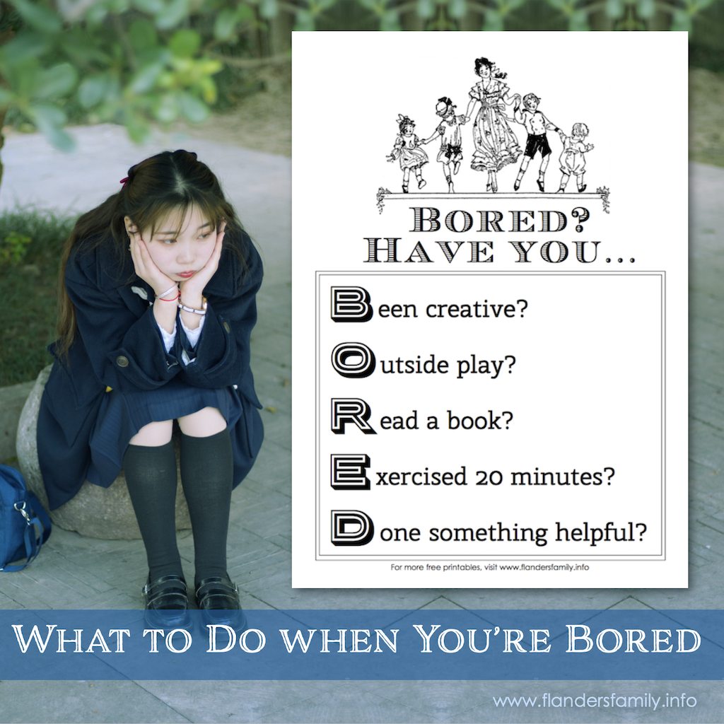 What to Do When Bored 