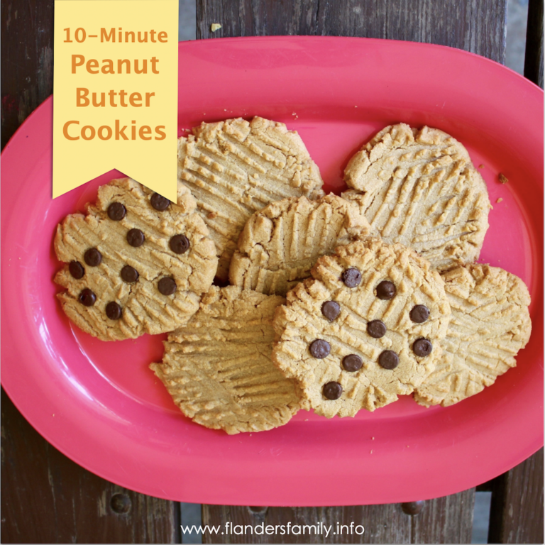 10-Minute Peanut Butter Cookies