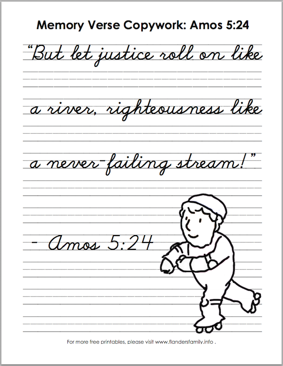 Free printable Scripture memory flashcards and handwriting practice sheets from  www.flandersfamily.info