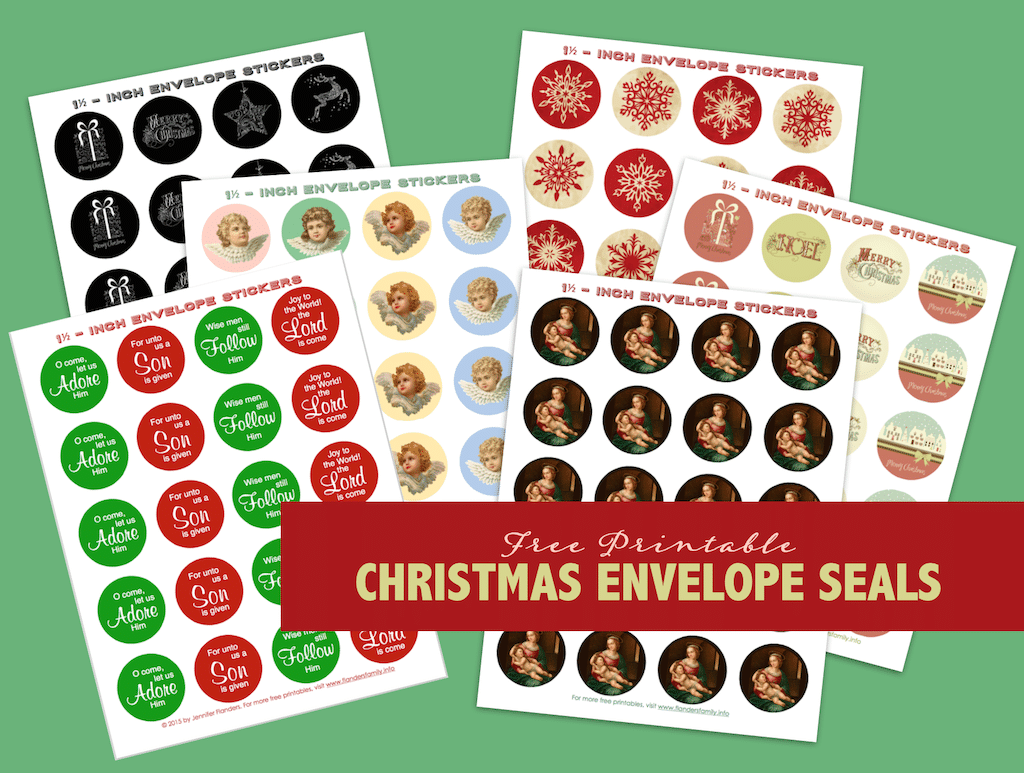 Free Printable Christmas Envelope Seals 