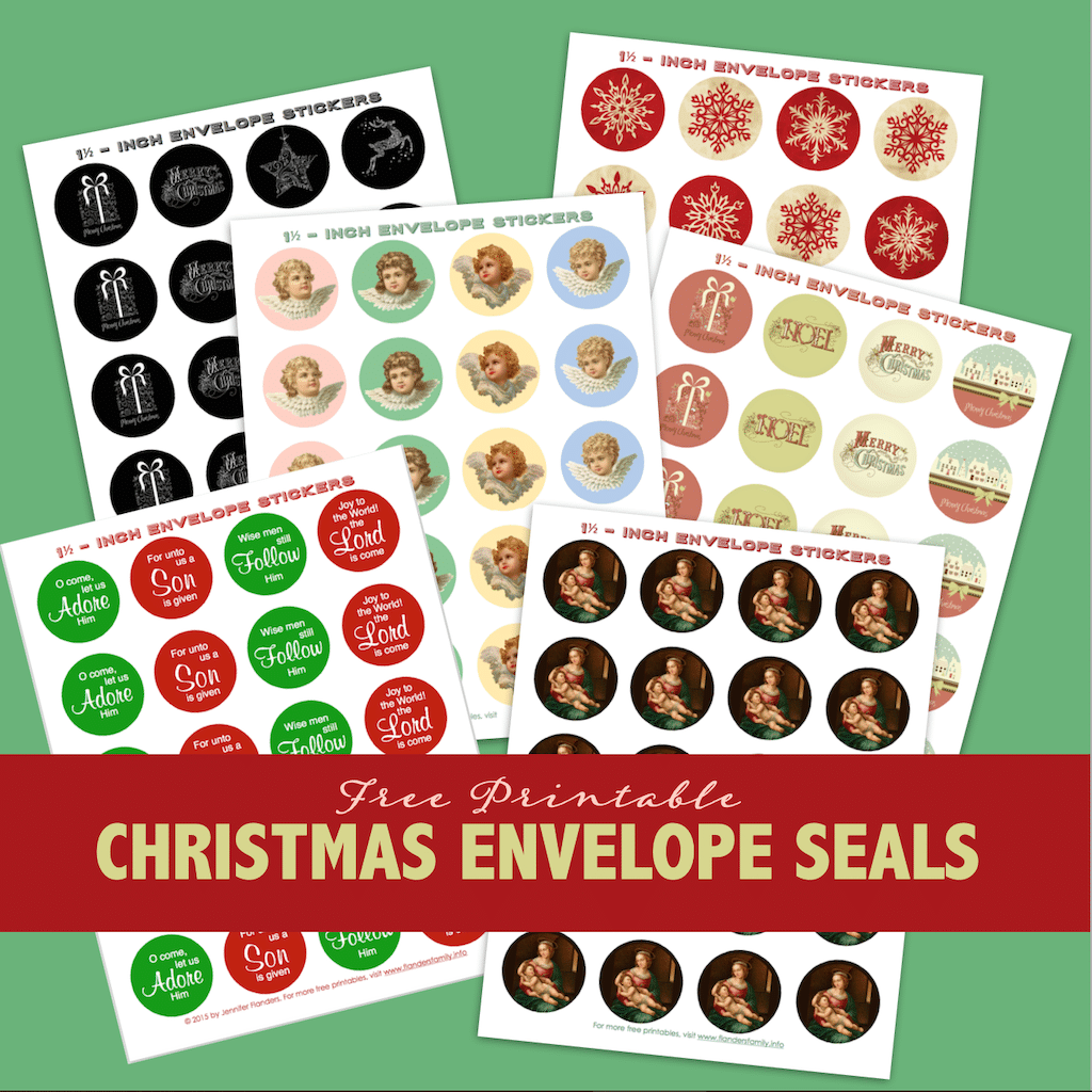 Free Printable Christmas Envelope Seals