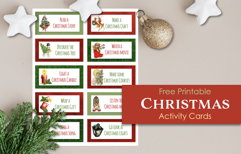 Simple Christmas Activity Cards - Flanders Family Homelife