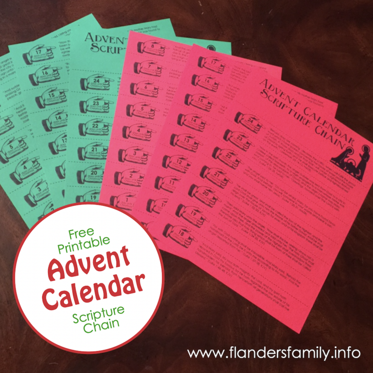 Advent Scripture Chain (Free Printable)