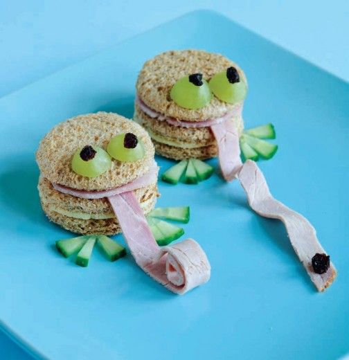 Treats for Frog Lovers - frog sandwiches