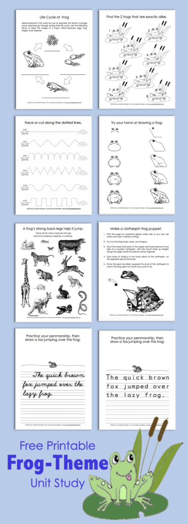 Frog-Themed Activity Sheets