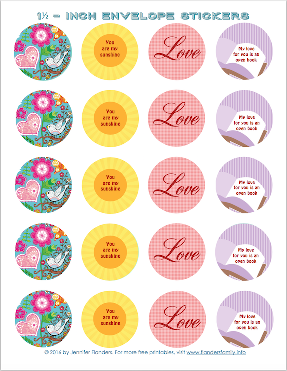 free printable valentine stickers flanders family homelife