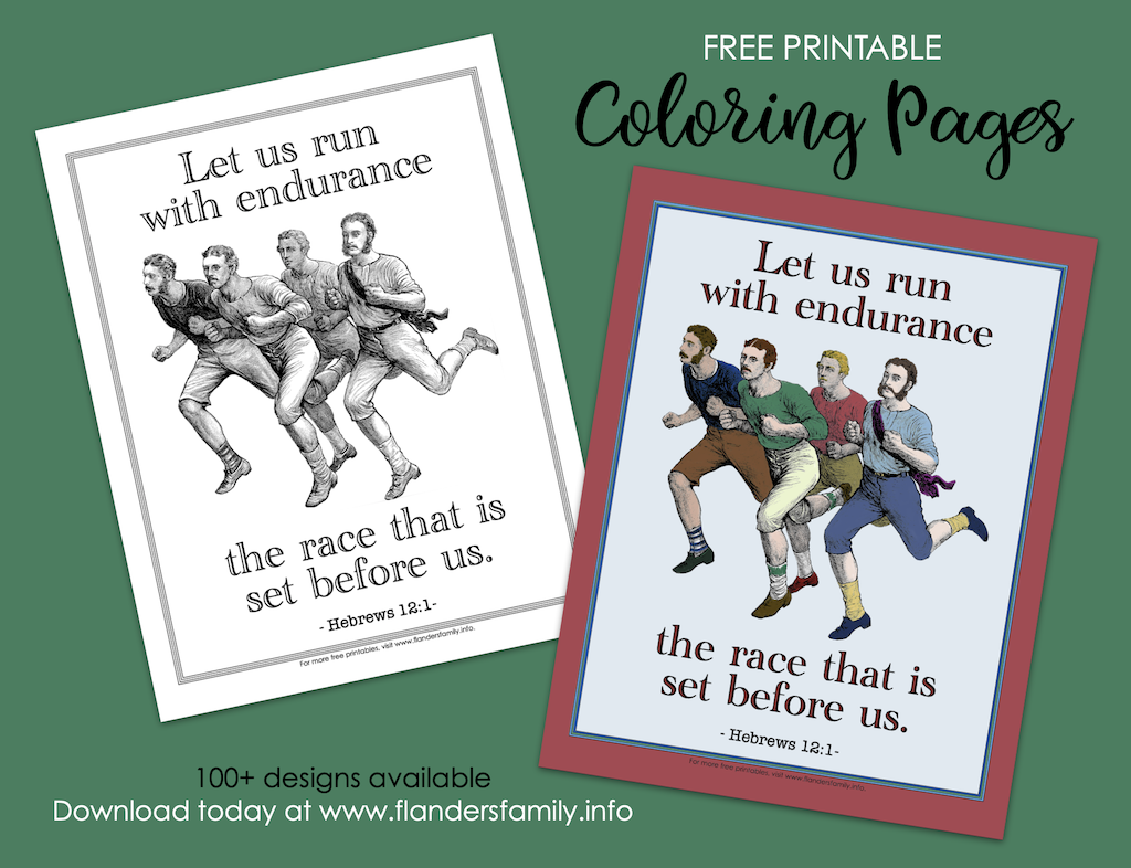 Run with Endurance Coloring Page