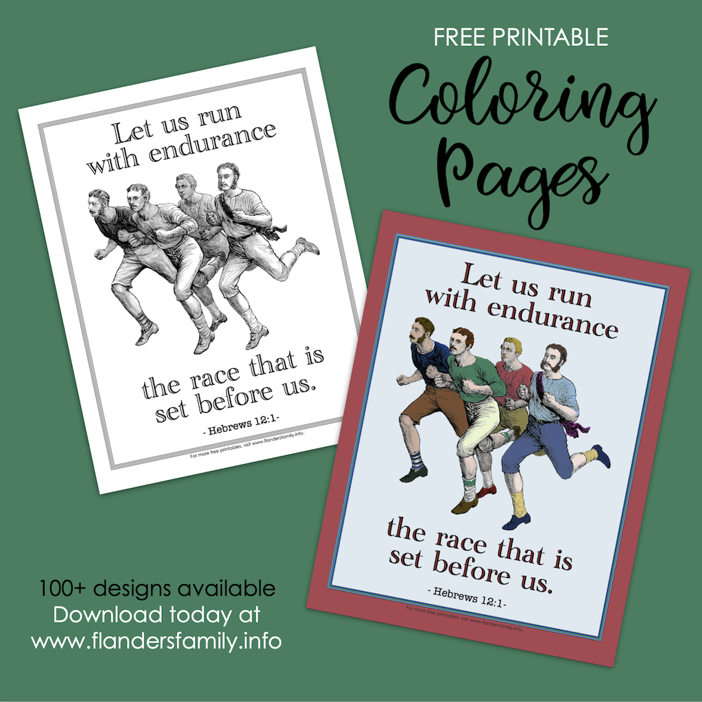 Run with Endurance Coloring Page