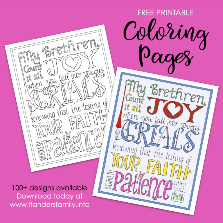 Count It All Joy Coloring Page