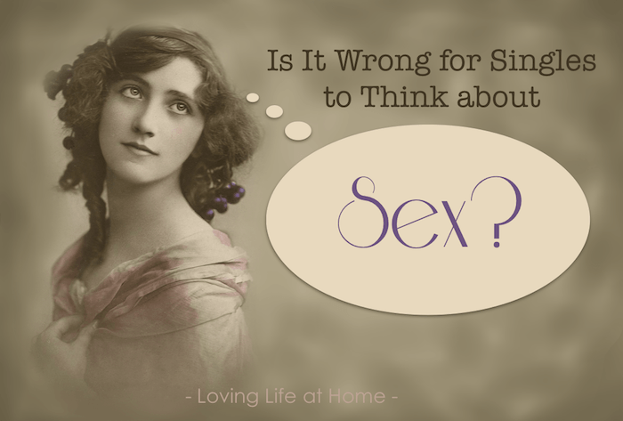 Is It wrong for singles to think about sex? How would you answer this question? What does the Bible say?