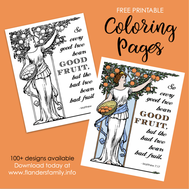 Bearing Good Fruit Coloring Page