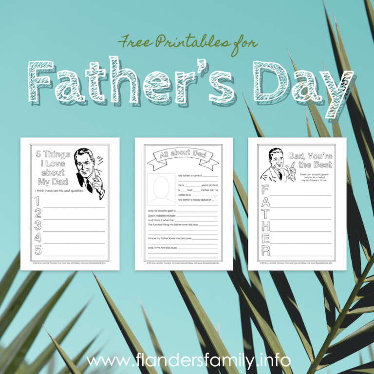 Free Father’s Day Printables