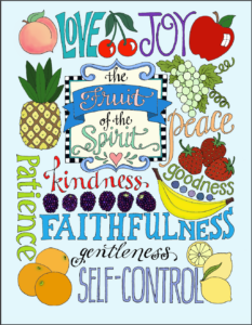 Fruit of the Spirit Coloring Page - Flanders Family Homelife