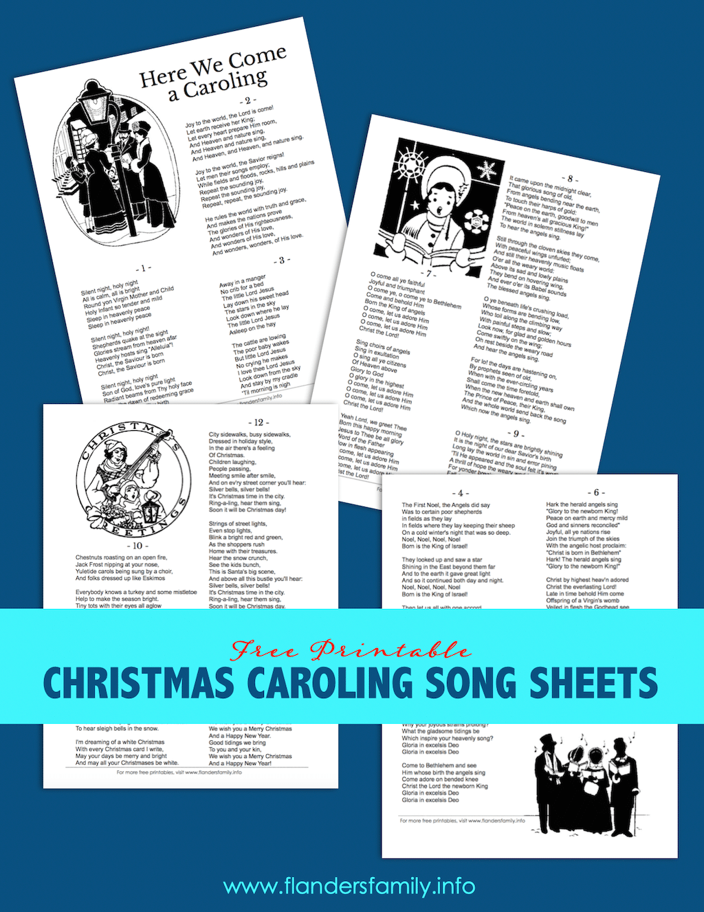 Christmas Carol Song Sheets