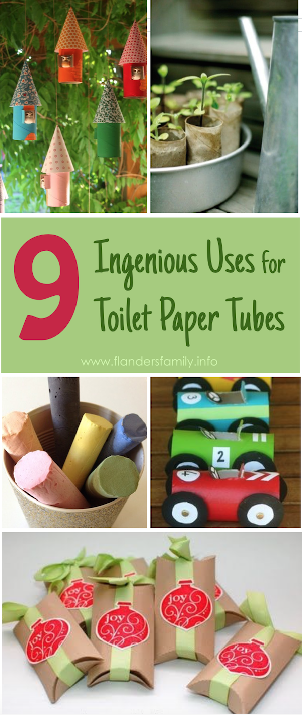 9 Ingenius Uses for empty toilet paper tubes