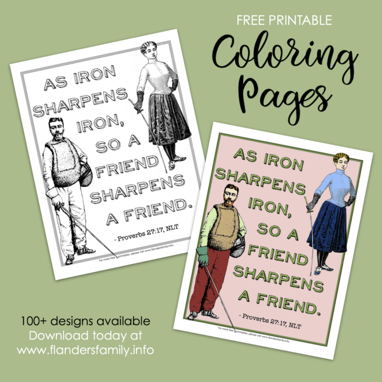 Iron Sharpens Iron Coloring Page