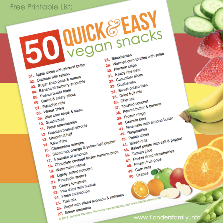 50 Quick & Easy Healthy Snacks