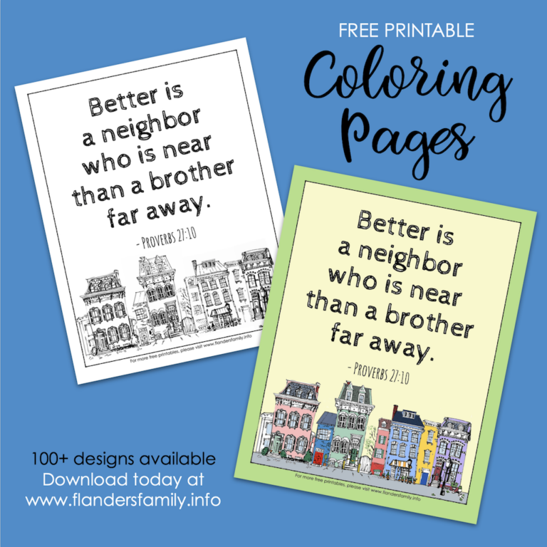 Are You a Good Neighbor? (Coloring Page)