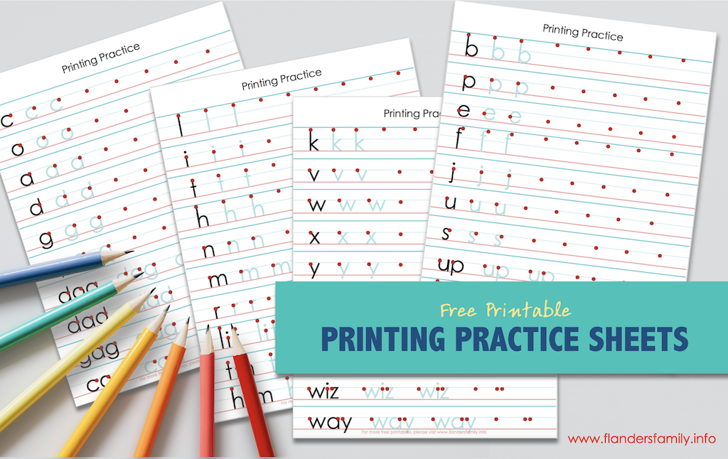 Free Printing Practice Sheets 