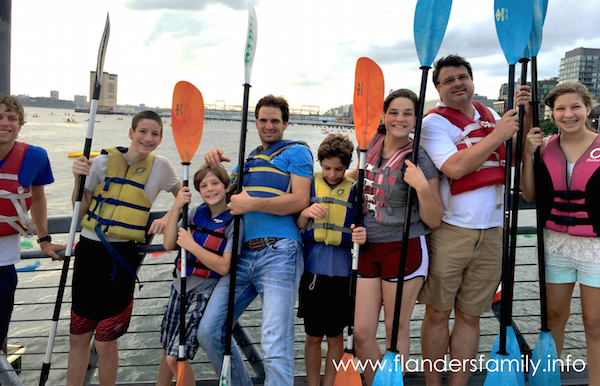 kayaking on Hudson River