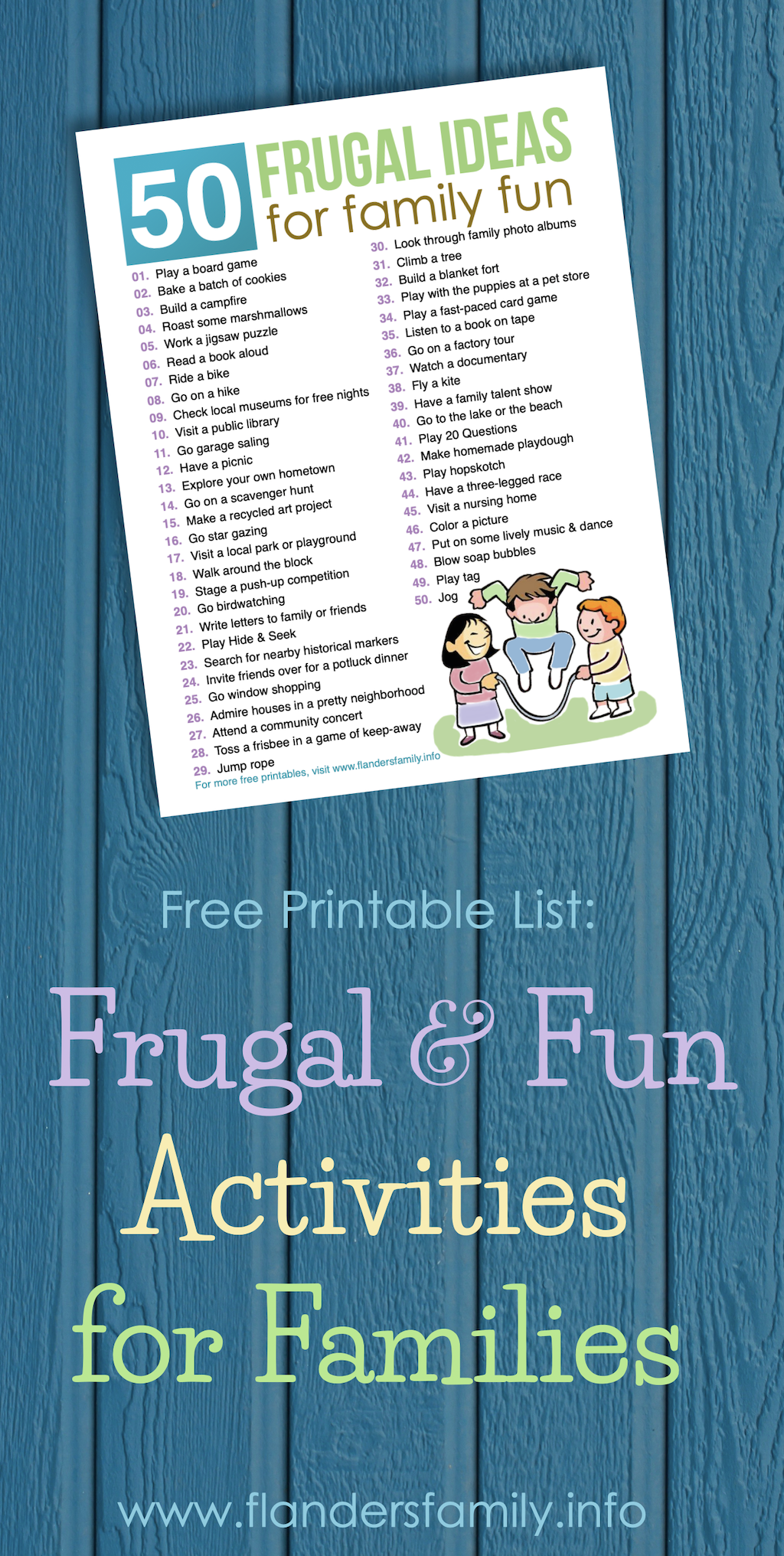 50 Frugal Ideas For Family Fun - Flanders Family Home Life